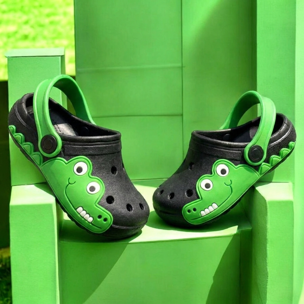 Papete Infantil Masculina Jacaré Masculino Flexível Confort Com Sola Antiderrapante