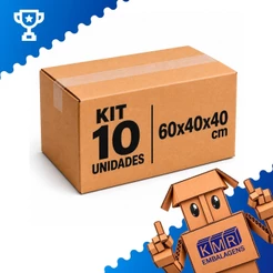 Caixas de Papelão 60x40x40 cm para Mudança Envio e Armazenamento –