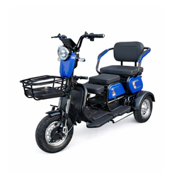 Triciclo Elétrico 1000W Autopropelido 48V 20Ah Até 3 Pessoas Urbano