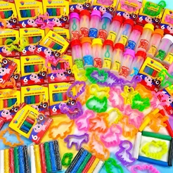 Kit 20 Cxs Massinha de Modelar + 20 Tubo Vazio Bolha de Sabao + 40 Cortador Para Festa Lembrancinha