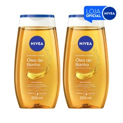 KIT - NIVEA Sabonete Líquido Óleo de Banho 200ml - 2 unidades