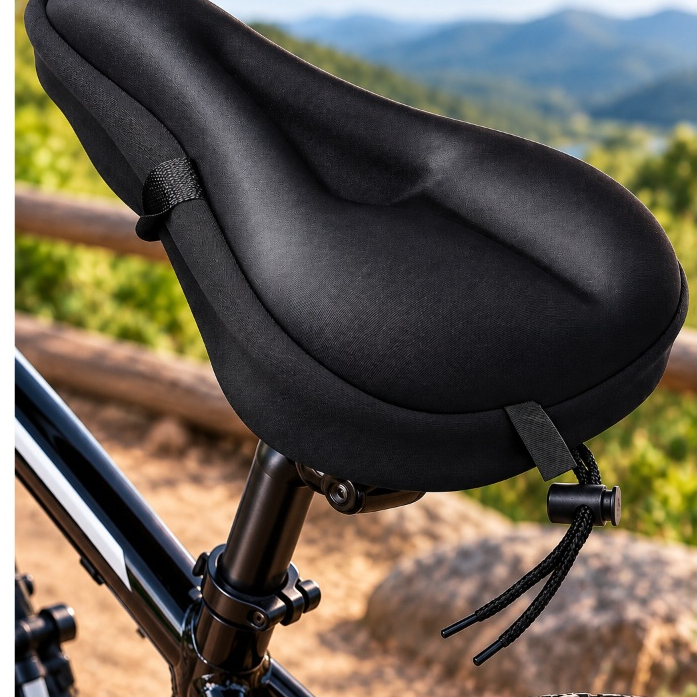 Capa de Banco Bicicleta Gel Silicone Selim Confortável Almofada Macia para Bike MTB Speed Ciclismo Antiderrapante