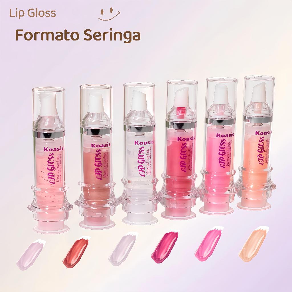 Brilho Labial Ligeiramente Apimentado Lip Gloss Dudu Espelho de Vidro-Koasis