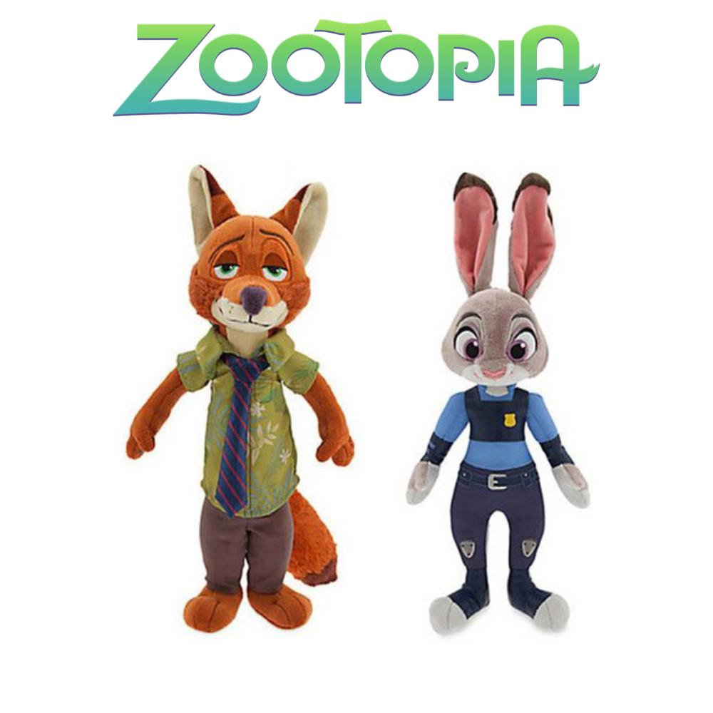 Pelúcia Judy e Nick Zootopia - Pelúcia 22cm Com Musical Ótimo Para Crianças