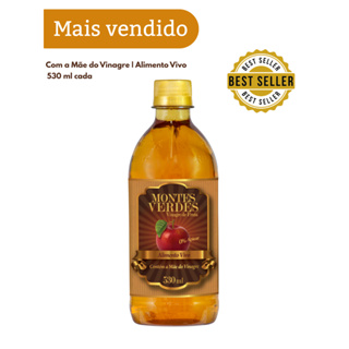 Vinagre de Maçã Natural com Mãe 530ml Original Fermentado Vivo 0% Açúcar – Montes Verdes em Oferta na Shopee