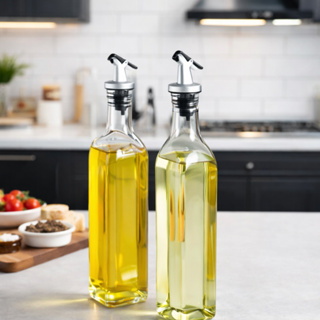 Kit 2 Galheteiros Dosador 500ml Vidro Premium com Bico Molho Shoyu  Azeite Vinagre Pimenta Cozinha Culinária em Oferta na Shopee