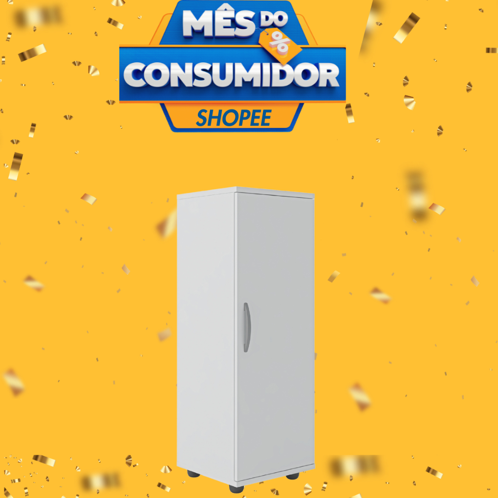 Armario Multiuso 1 Porta Com Prateleiras Armario Organizador Sala Quarto Escritorio Lavanderia viena em Oferta na Shopee