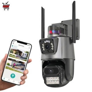 Leboss Câmera de Segurança IP Wi-Fi Lente Dupla Externa IP66 PTZ Visão Noturna App iCSee LB-CA245