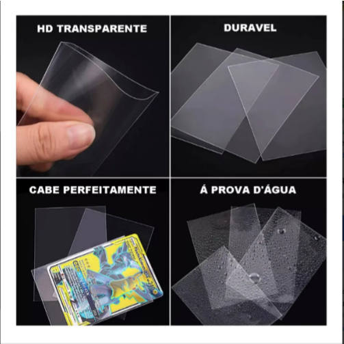 Sleeve 100un 63,5x88 Central Shield Básico | Pokémon Magic One Piece Photocards