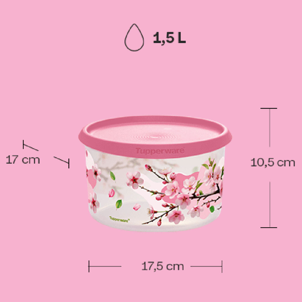 Tupperware Instantânea Pote Master 1,5l Tampa Hermética De Um Toque