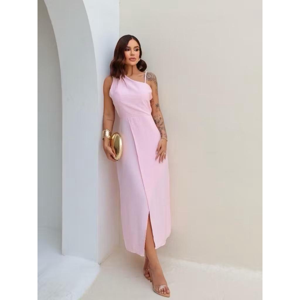 Vestido Midi Feminino Elegante de Alfaiataria - Perfecto para Eventos Sociais e Festa em Oferta na Shopee
