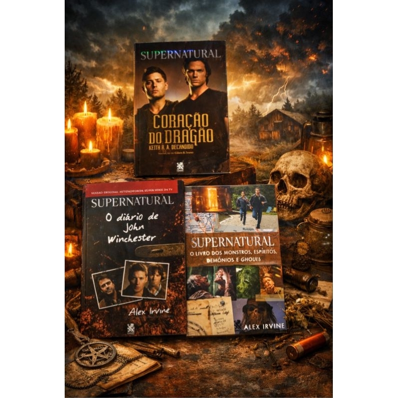 Kit Livros SUPERNATURAL Edição Oficial em Oferta na Shopee