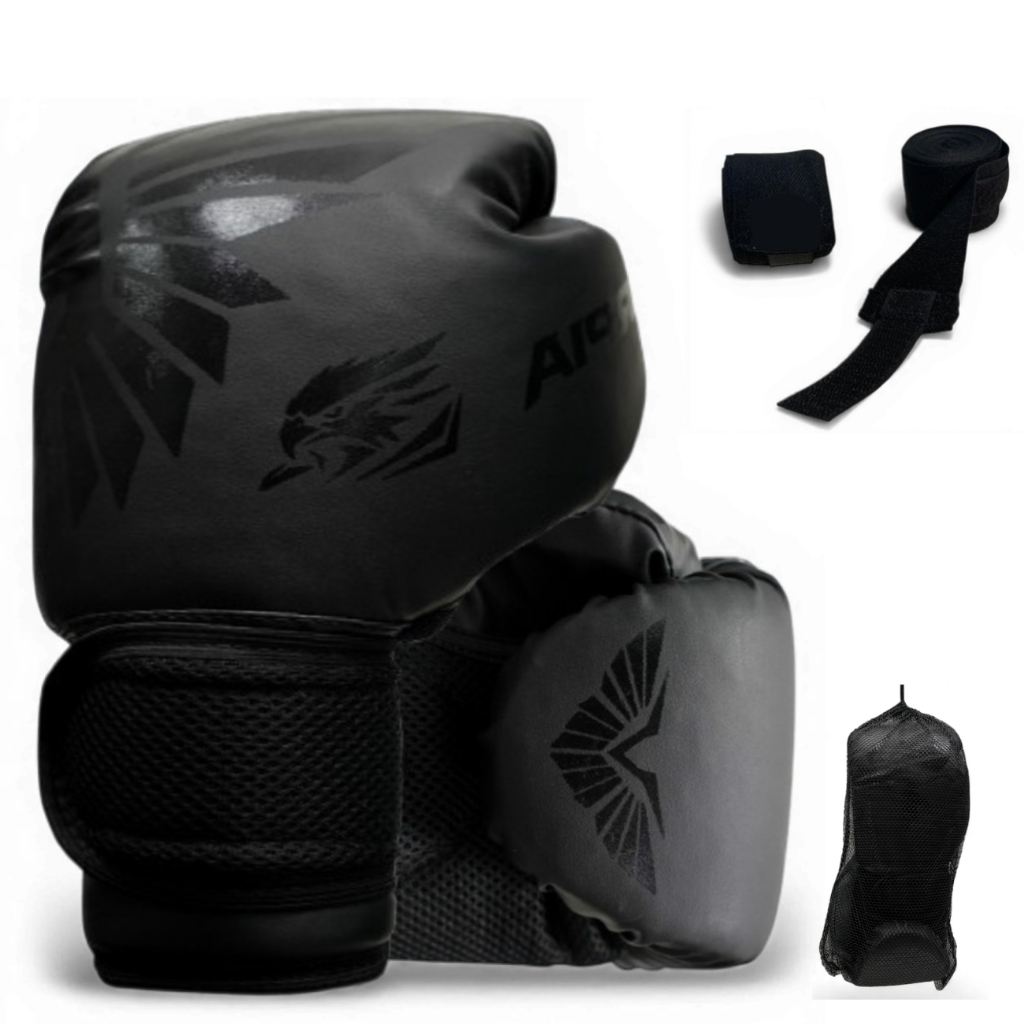 Kit Luva de Boxe Harpia/ Muay Thai + Bandagem Profissional