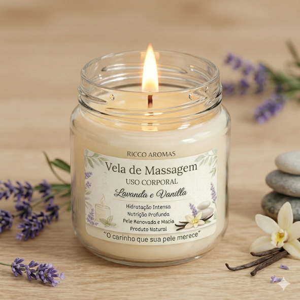 Vela de Massagem com Hidratação e Nutrição Profunda e Intensa - 100% Natural  - RESULTADO IMEDIATO em Oferta na Shopee