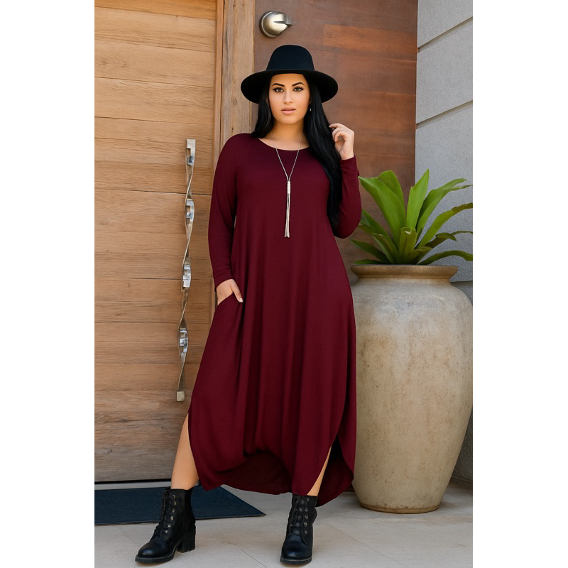 Macacão Saruel Manga Longa Com Bolso Moda Feminino Viscolaycra em Oferta na Shopee