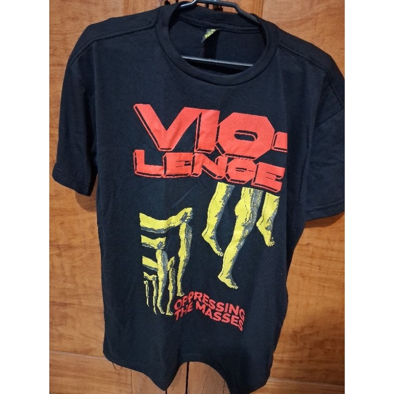 Camiseta Vio-Lence show São Paulo, fevereiro de 2026. NOVA, algodão, Silk screen. Tamanho G