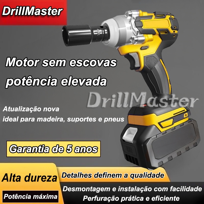 Chave De Impacto Parafusadeira 2 Bateria 48v Brushless 480NM