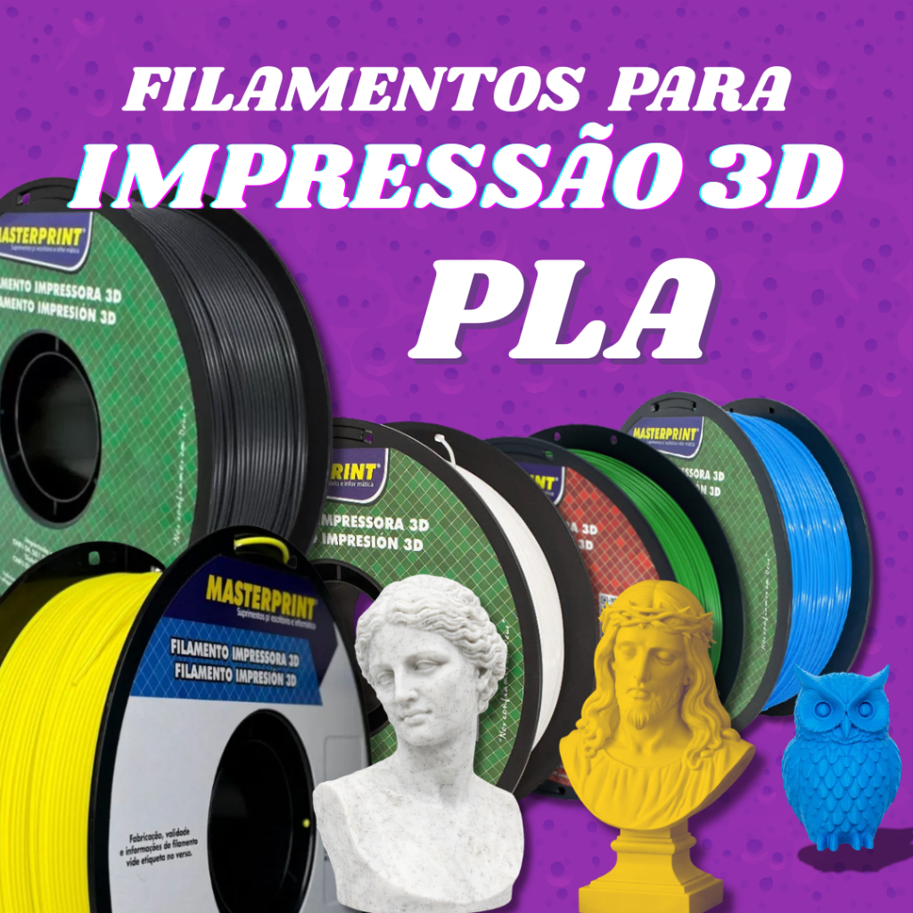 Filamento MasterPrint PLA 1Kg 1.75mm Biodegradável para Impressora 3D
