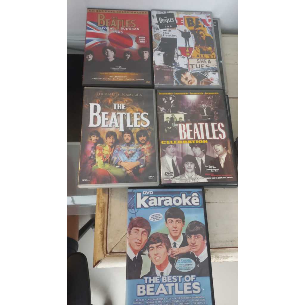 Dvd Beatles Anthology 3 & 4 -Celebration Documentario Karaokê Live At Budokan colecionador The beatles in américa