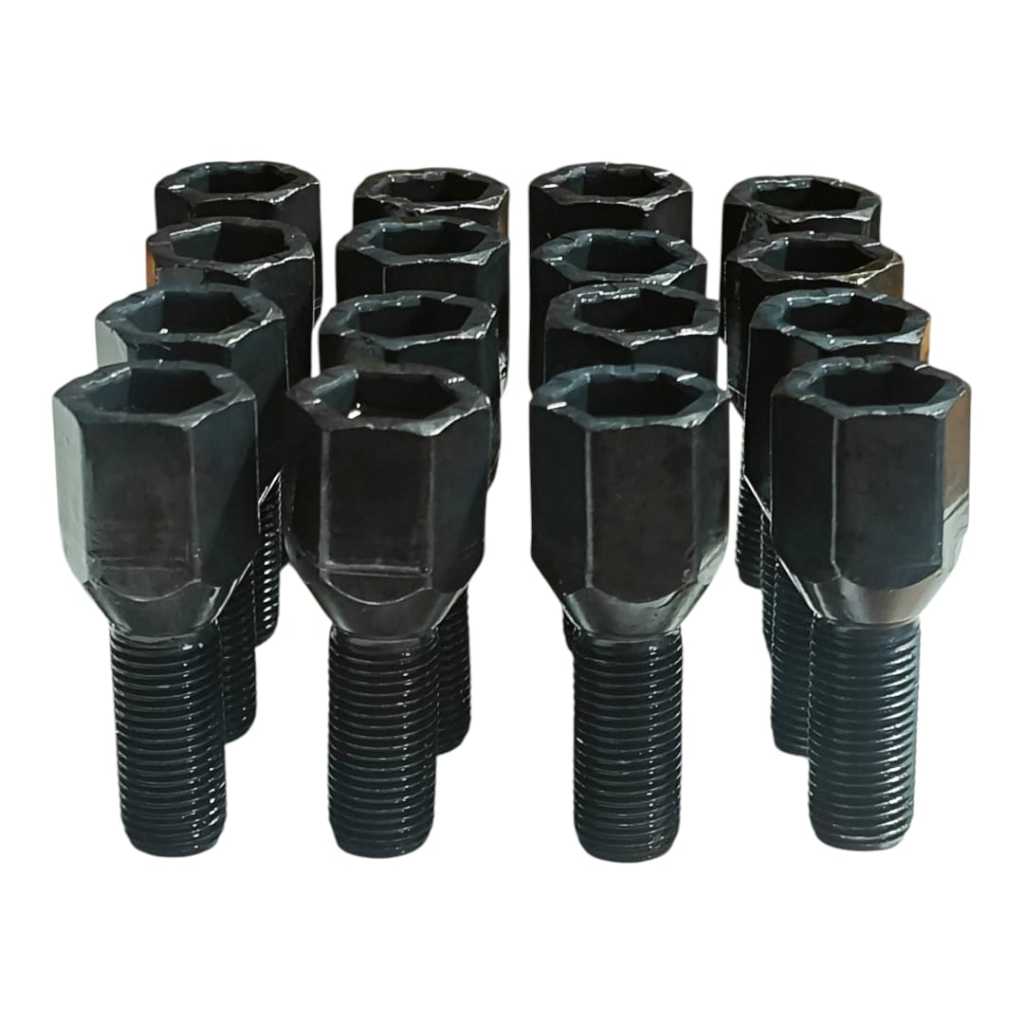 16 Parafuso Castelinho Blackned Roda Ferro Originais Fiat 16 Parafuso Castelinho Blackned Roda Ferro Originais Fiat