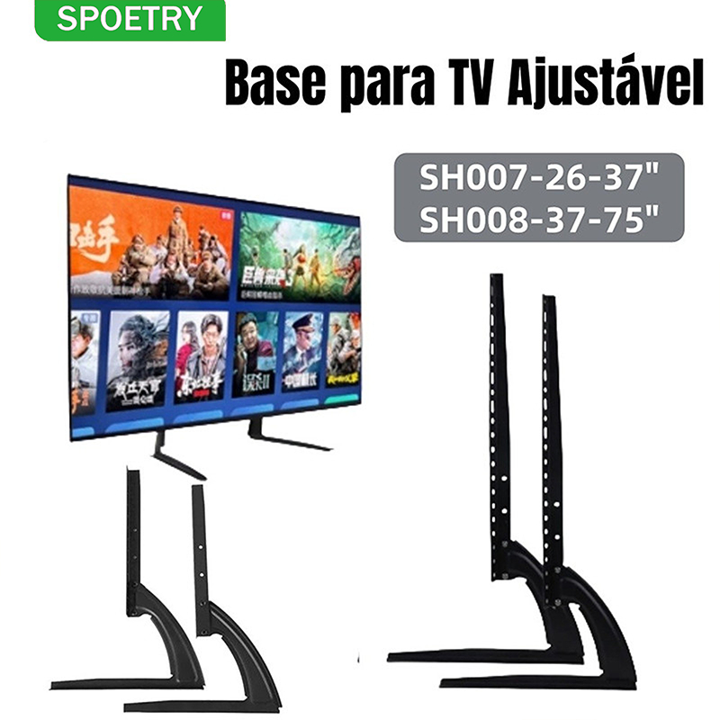 Suporte TV Lorben Base Mesa Rack 37 a 75 Polegadas Suporta até 50kg