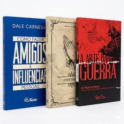 Kit Como Fazer Amigos e Influenciar Pessoas + Confissões + A Arte da Guerra