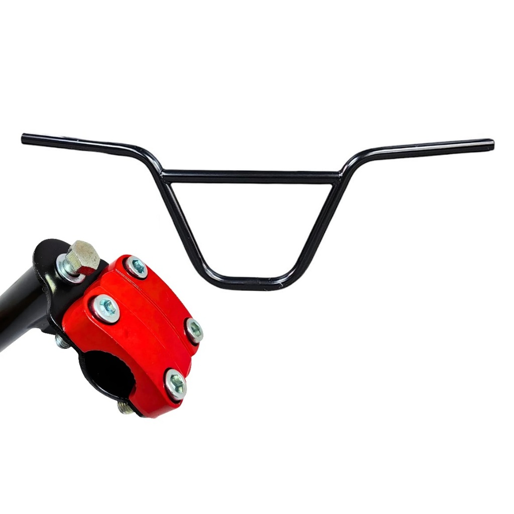 Guidão Cross Bike Bicicleta + Suporte Mesa mesinha Bmx 21,1mm + Parafuso expander