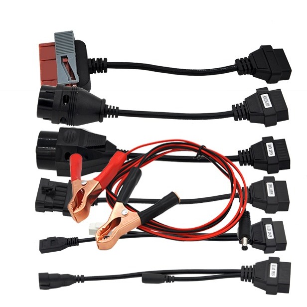 Kit adaptador 8 cabos OBD2 Bmw,Volks, Fiat, GM, Audi, Psa - Completo   Acompanha:  Cabo Adaptador Gm Audl 10 Pinos ObdII