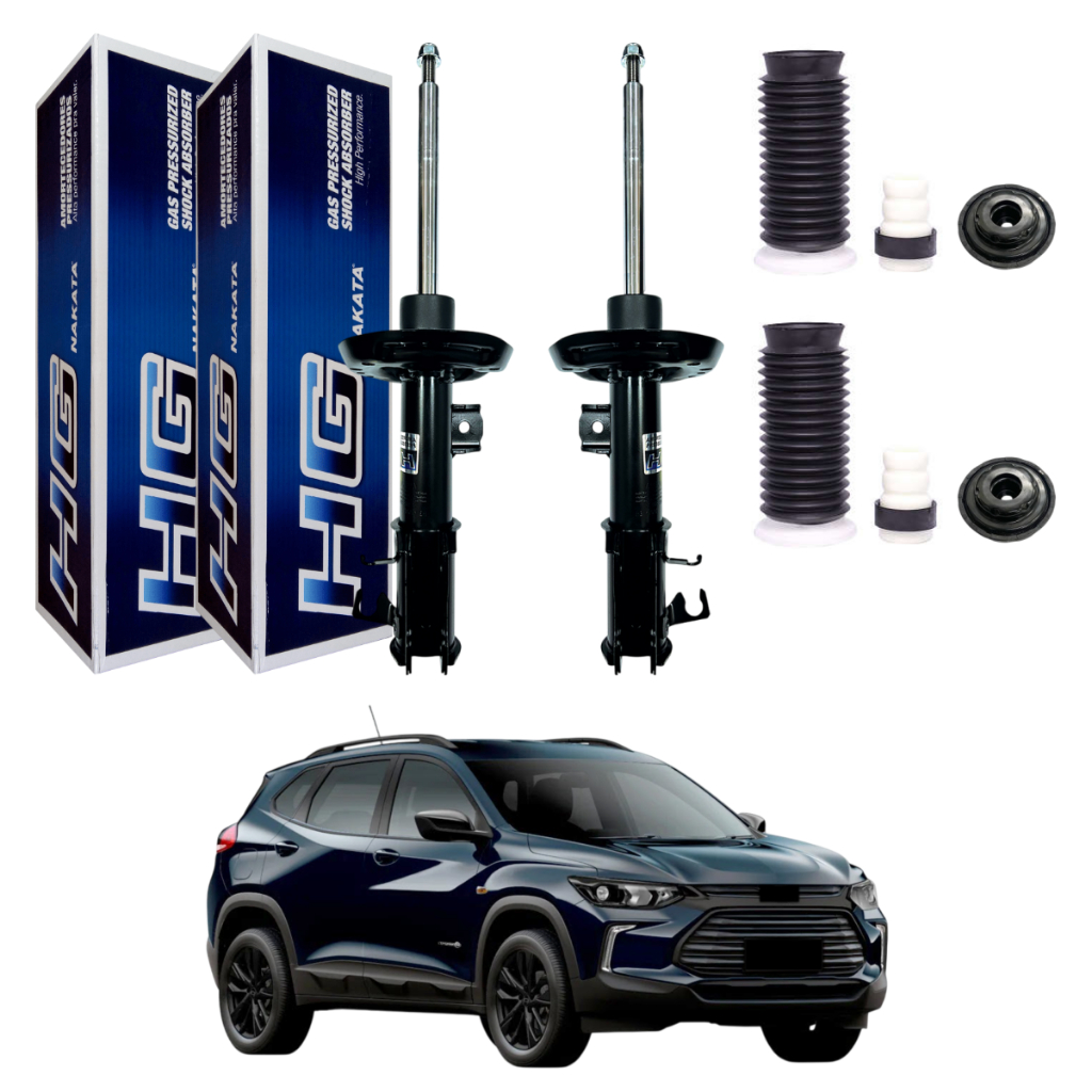 PAR AMORTECEDOR DIANTEIRO TRACKER 2020 A 2025 NAKATA + KIT