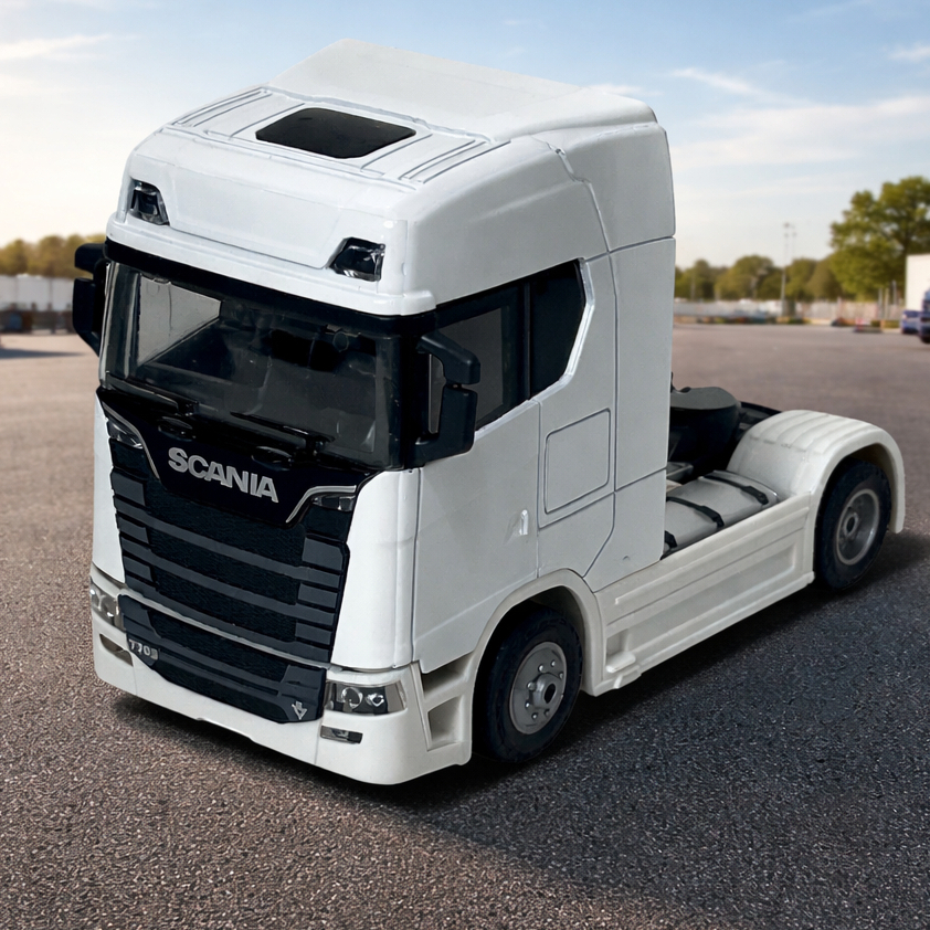 Miniatura Caminhão Scania V8 RT30 Welly Edição Metálica Colecionável Presente