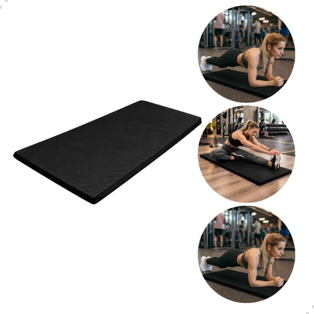 Imagem Colchonete Espuma Fitness Impermeável Treino Academia Funcional Yoga Meditação 90x45