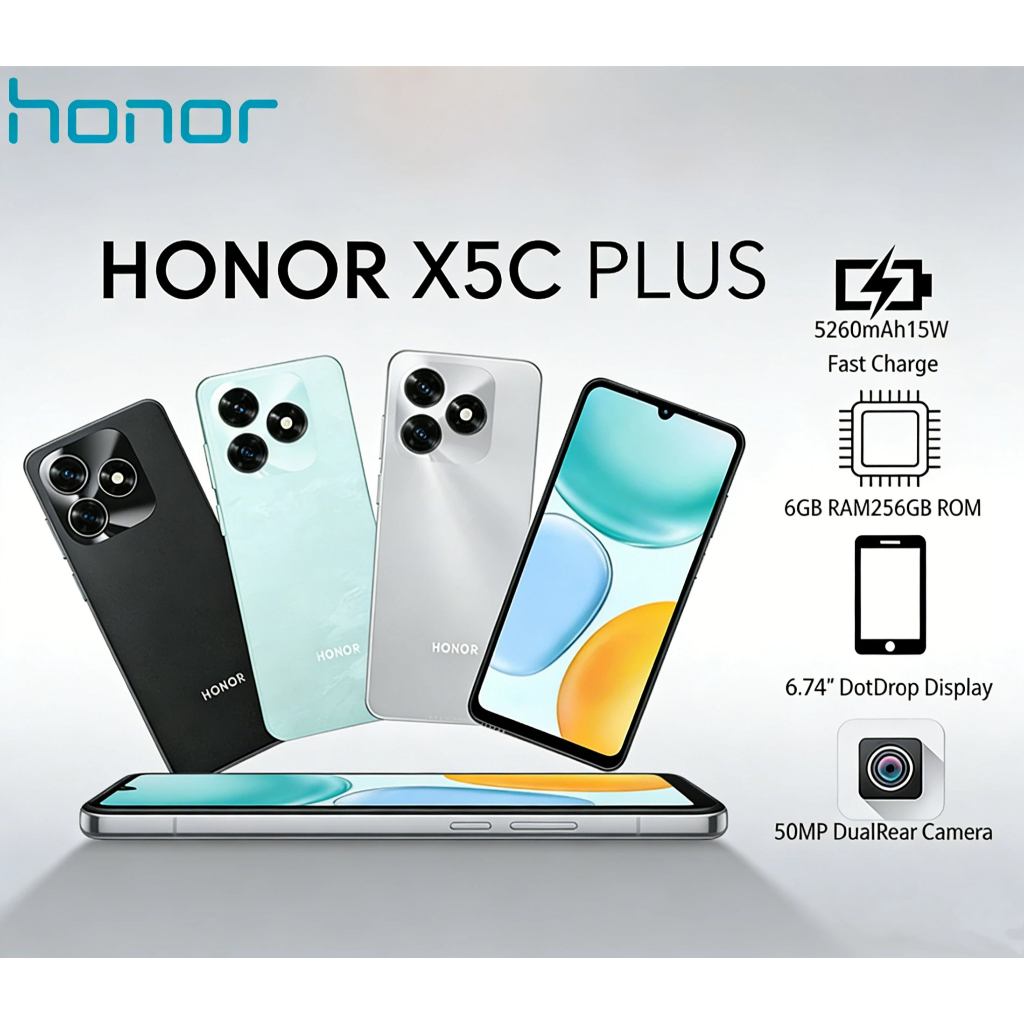 Celular Honor X5c Plus 4g 6gb/256gb 5260mAH Global Smartphone Celular Barato