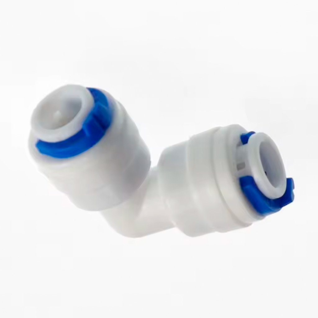 Conector Cotovelo p/ Mangueira 1/4 – Engate Rápido p/ Osmose Reversa, Filtro de Água e Aquário · foto 2