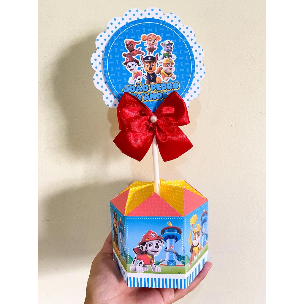ENVIO RÁPIDO Centro de mesa Patrulha Canina | Cachepô | Arranjo de mesa | Lembrancinhas | Festa infantil
