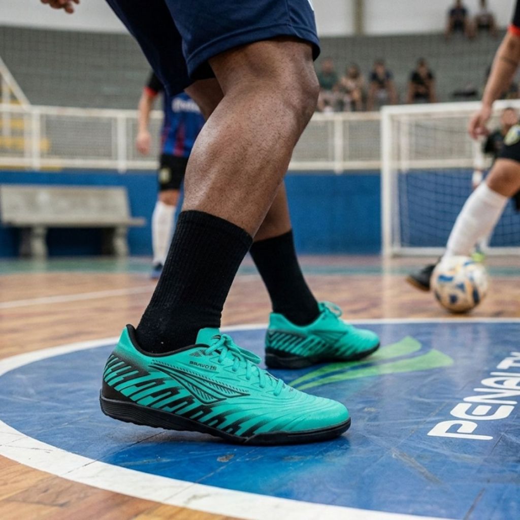 Chuteira Futsal Penalty Bravo Y-3.0 Quadra Indoor Confortável Original
 em Oferta na Shopee