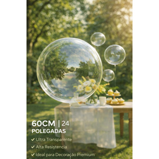 Kit 10/20/50 Balão Bubble 24 Polegadas BolhaTransparente - 10/18/24/36 Polegadas em Oferta na Shopee