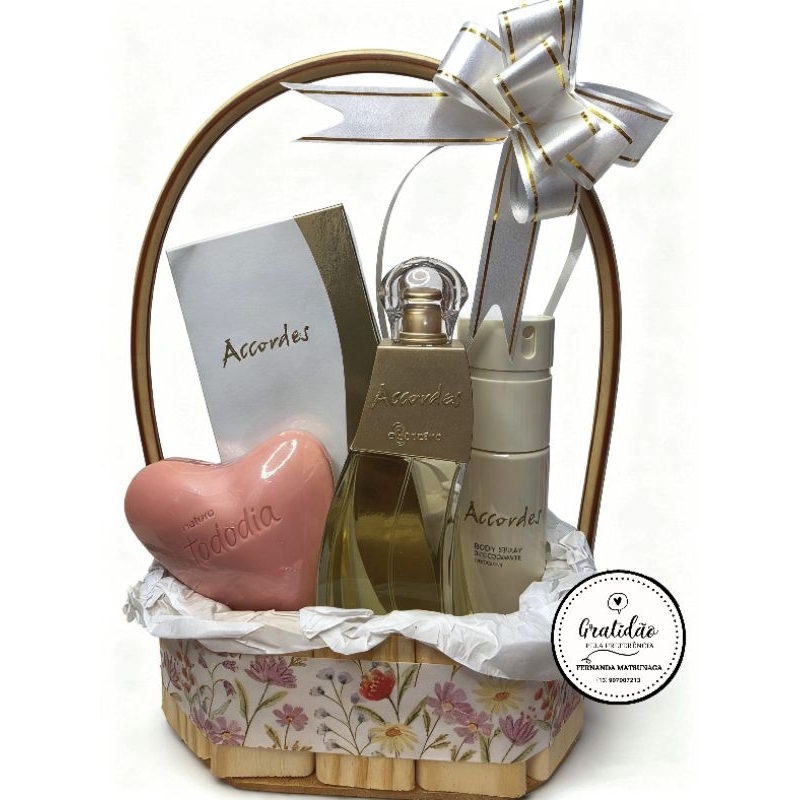 ✨ Cesta Presenteável Acordes O BOTICÁRIO  2 OPÇÕES DE FRAGRÂNCIA Clássico e Harmonia ✨