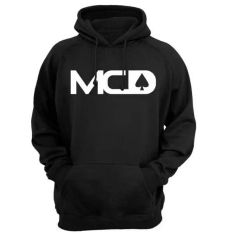 Blusa Moleton mcd , casaco flanelado com bolso e capuz MCD