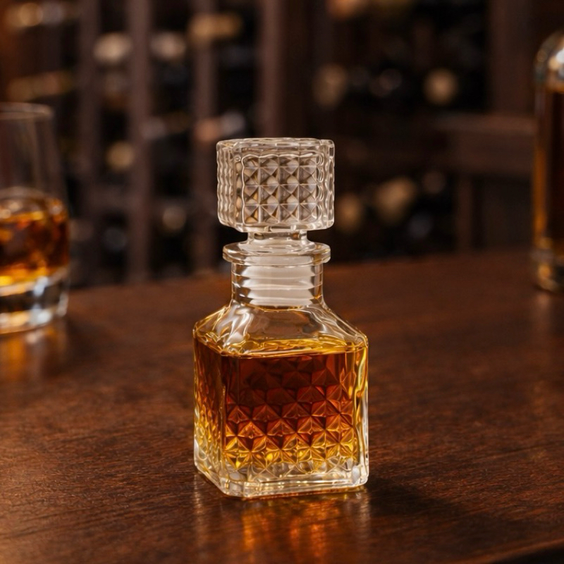 10 Mini Licoreira de Vidro com Tampa Luxo Whisky Para Lembrancinha de Casamento Presente Aniversario