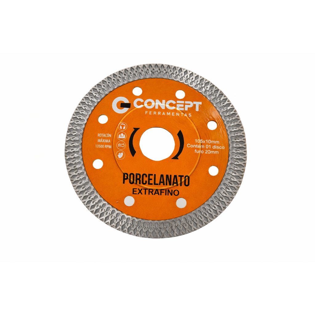 Disco porcelanato corta em 45 graus extra fino Turbo Infinito 115MM slim diamantado estriado raiado em Oferta na Shopee