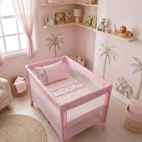 Jogo Lençol 3 Peças Cercado Chiqueirinho 100x75cm Percal 400 Fios Tecido Macio