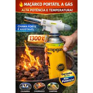 Maçarico A Gás Portátil Culinario Reparos Artesanato Uso geral Com Regulagem Multiuso Branco em Oferta na Shopee