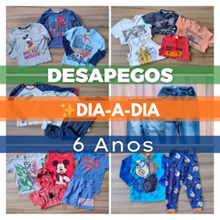Roupas Infantil - Tam 6 anos Menino (Desapegos/Brechó Bebê) ✨ Dia - a Dia -  Lotes e Peças únicas em Oferta na Shopee