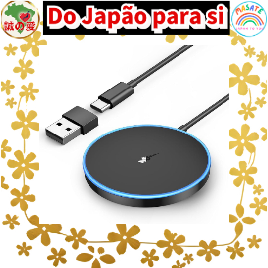 "Kit Carregador Sem Fio MagSafe 15W c/ Imã Forte - Compatível iPhone 12 ao 17 e 