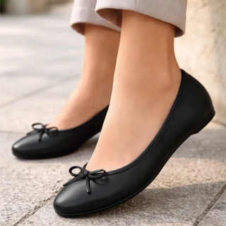 Sapatilha Feminina Moleca Bico Redondo Flat com Laço