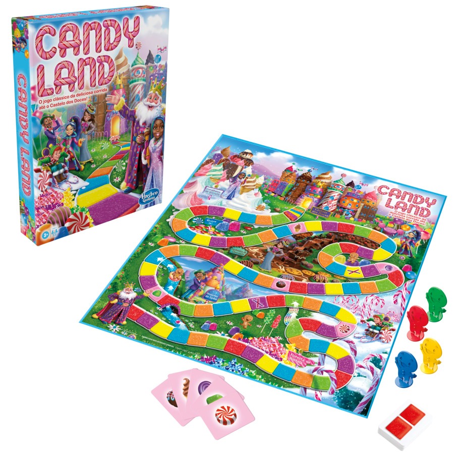 Jogo de Tabuleiro Candy Land - Hasbro A4813 em Oferta na Shopee