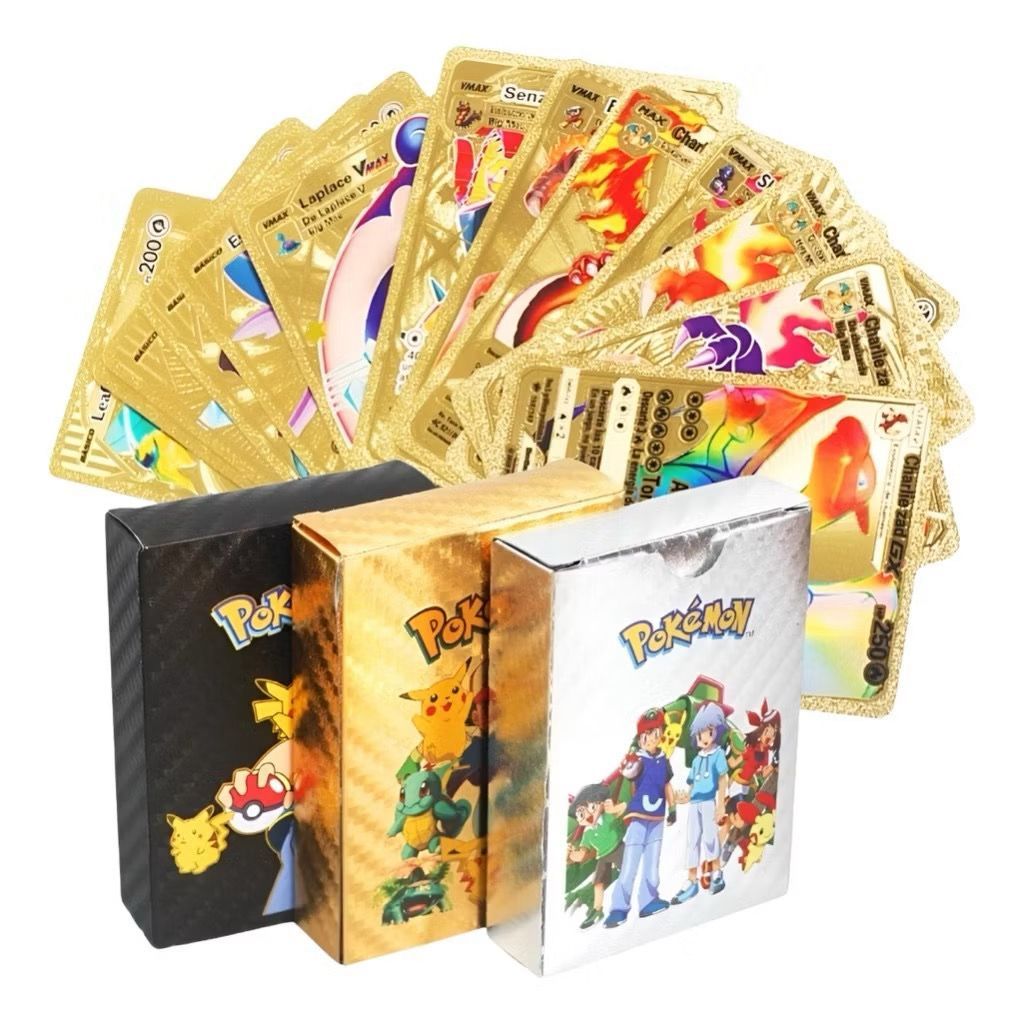 10 Cartas Pokémon Sortidas + Chance de Carta Rara | Cards Pokémon Aleatórios TCG | Cartinhas Pokémon Sem Caixa