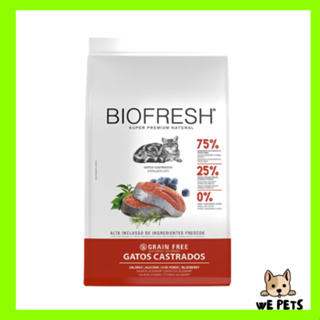 Ração 7,5kg Biofresh Super Premium Gatos Castrados Sabor Salmão em Oferta na Shopee