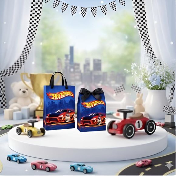 Manancial ateliê - Sacolinha Surpresa e Caixinha Milk Personalizada Hot Wheels