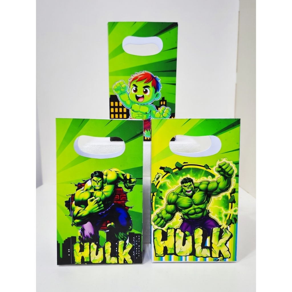Sacolinha Hulk/Hulk Baby Lembrancinha Personalizada Aniversário Mesversário